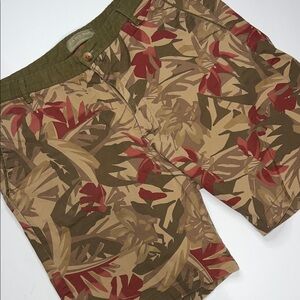 Zara Man Khaki Camouflage Shorts